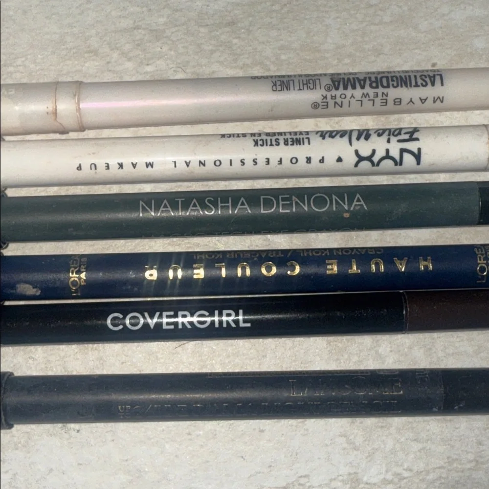 Lancôme & Natasha Denona Assorted Eye Pencils Set - Black, White, Navy, Green